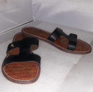 Sam Edelman KEEN Black leather Sandals Womens 7M